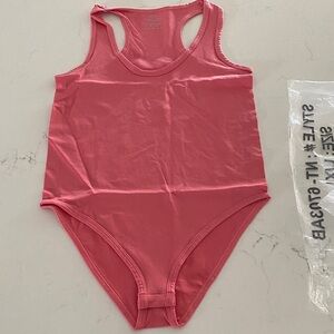 New Zenana Outfitters Pink/Coral Bodysuit